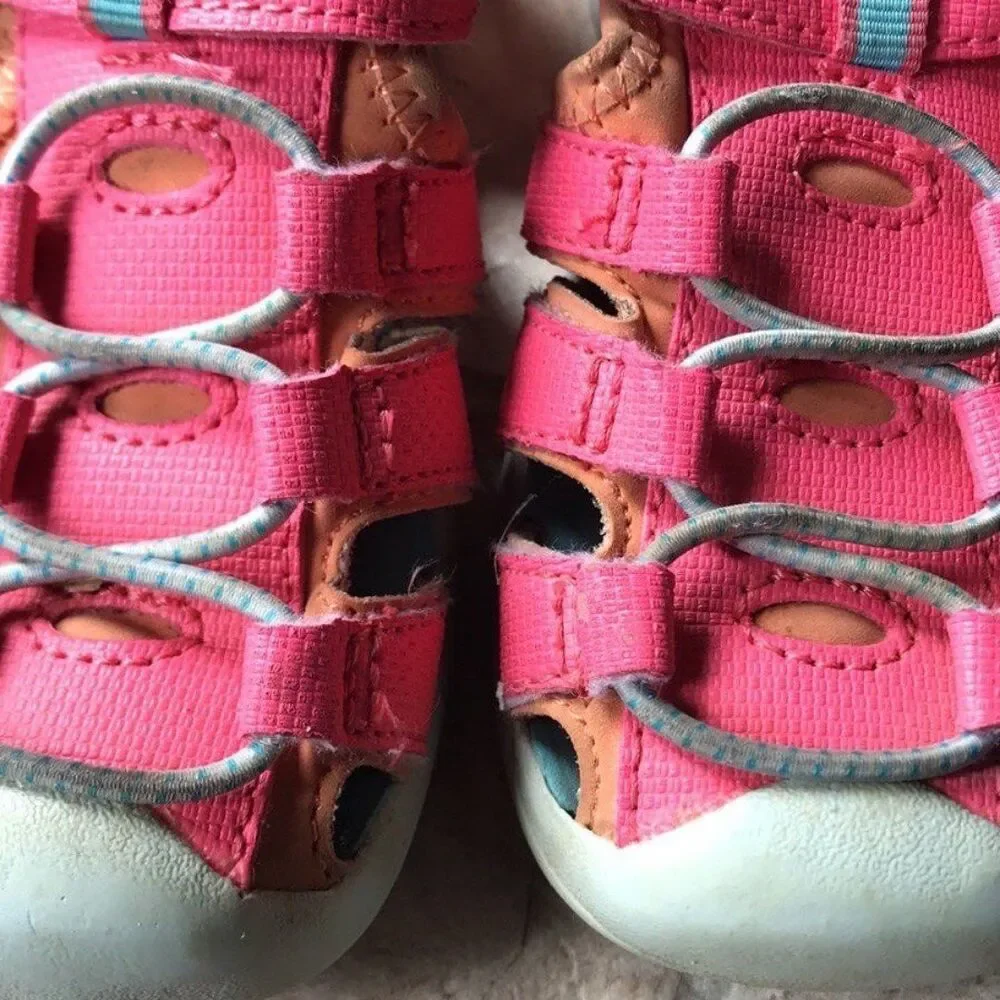 Paul Pirate Pink Hook and Loop Sandals size 8